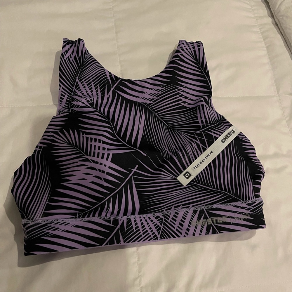 Chestee Bra - Lavender and Black Size 8.
